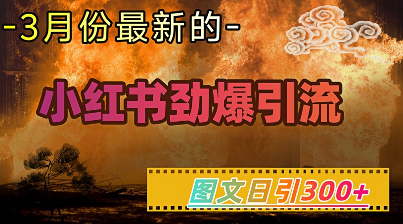 小红书超劲爆引流手段，图文日引300+轻松变现1W-727网创
