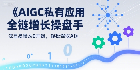 AIGC私有化应用全链增长操盘手，浅显易懂从0开始，轻松驾驭AI-727网创