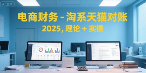 电商财务-淘系天猫对账2025，理论+实操-727网创