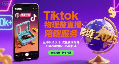 Tiktok物理整蛊直播陪跑服务-tiktok跨境2025-727网创