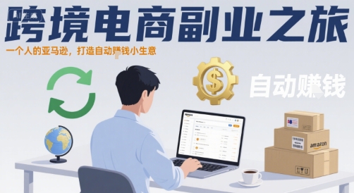 跨境电商副业之旅，一个人的亚马逊，打造自动賺钱小生意-727网创